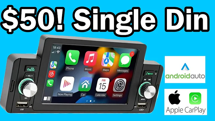 Amazing $50 5 inch, Single Din Car Stereo with Apple Carplay and Android Auto!! Unboxing and Review!