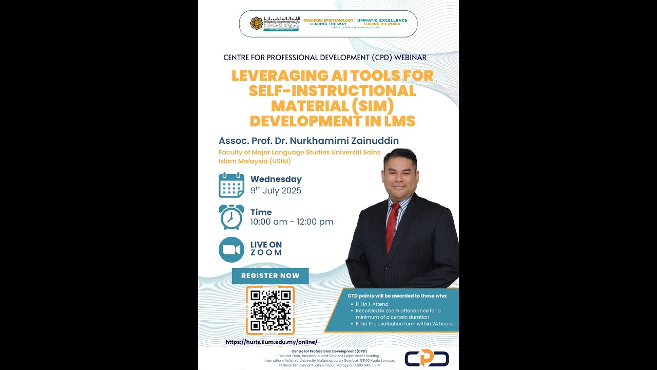 CPD TRAINING (EMCU): Leveraging AI Tools for Self-Instructional ...