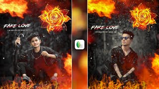 Snapseed Creative Fire Rose Photo Editing | Snapseed Background Colour Change | Photo Editing screenshot 4