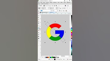 CorelDraw Tips Make Google Logo | #shorts