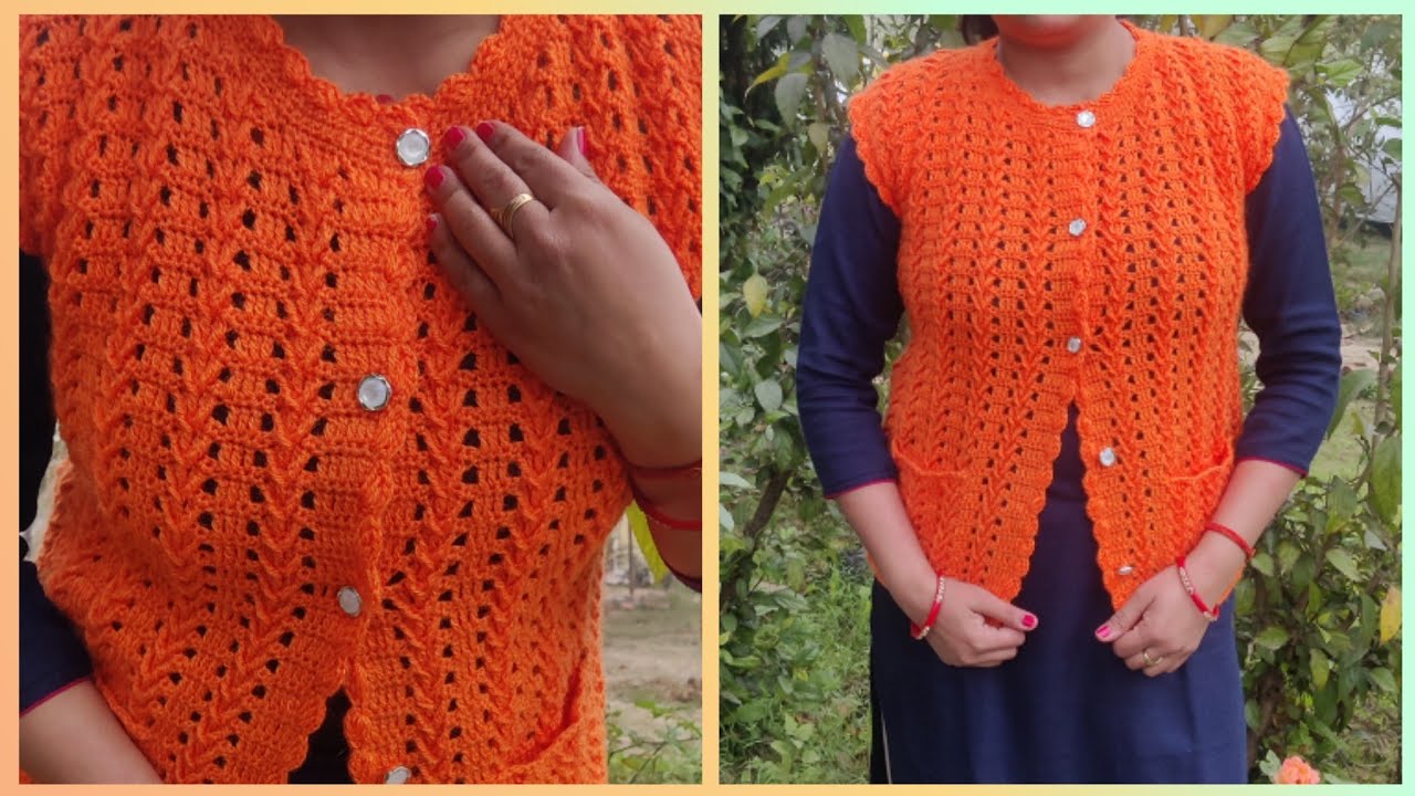 Crochet Ladies Sweater for XL/XXL/गजब का स्वेटर जरूर बनाए