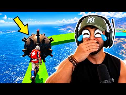 THE CRAZIEST PARKOUR I'VE EVER PLAYED! I CAN'T STOP LAUGHING!! GTA 5 ONLINE