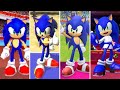 Evolution of Sonic in Mario & Sonic at the Olympic Summer Games (2008-2020)