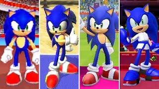 Evolution of Sonic in Mario & Sonic at the Olympic Summer Games (20082020)