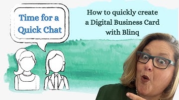 How to Create a Digital Business Card Using Blinq in Less Than 5 Minutes!  #DigitalBusinessCard