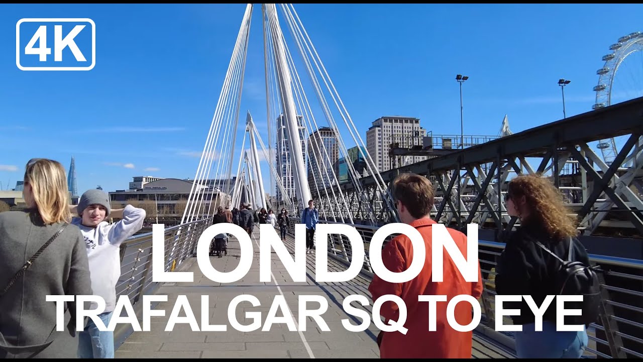 Trafalgar Square to London Eye - London City Walk 2021