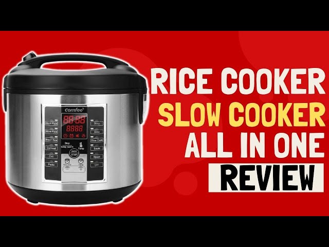 COMFEE' Rice Cooker, Slow Cooker, Steamer, Stewpot, Saute All in