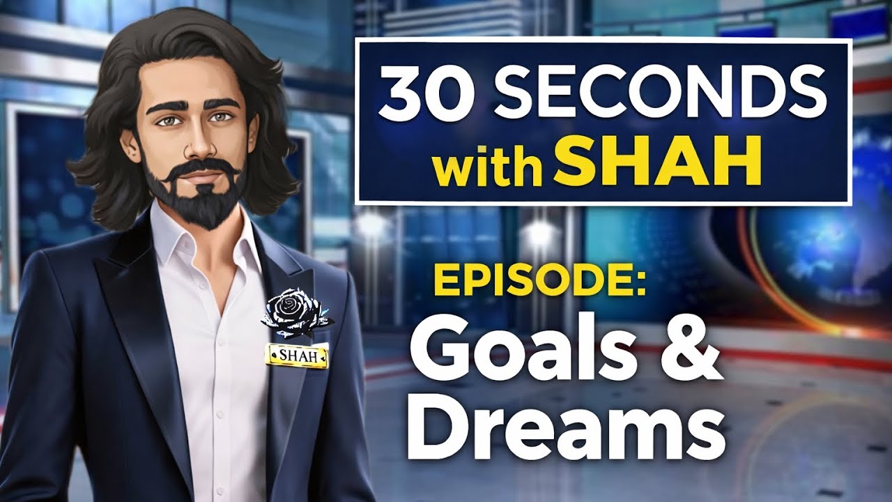 Goals & Dreams | 30 Seconds with Shah |
