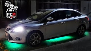 Lámpara decorativa led para interior de coche, tira de neón con cableado  El, Rojo Verde