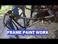 Yamaha XJ650 Part 28 Frame painting