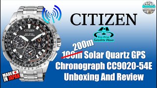 GPS Beast! | Citizen Eco-Drive 200m Solar Quartz GPS Chronograph CC9020-54E Unbox & Review