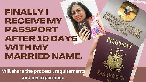 How to renew a passport for name change due to marriage as of 2022?| #filipinamarriedtoforeigner