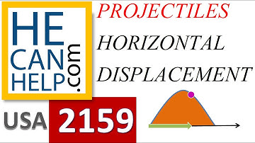 2159 {HECANHELP.COM} HORIZONTAL DISPLACEMENT Physics Projectile Motion