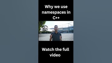 Why we use namespaces in C++