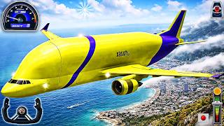 Flight Airplane Simulator 3D - New Airbus Beluga Pilot Flying Game | Android Gameplay #2 screenshot 2