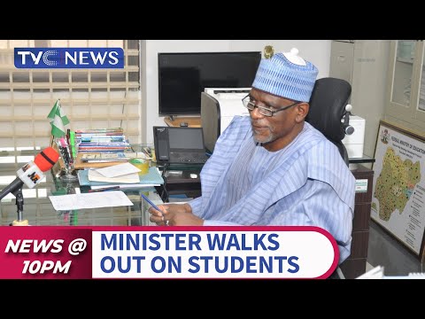 (SEE VIDEO) Education Minister Walks Out On Students