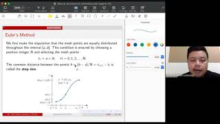 Numerical Method for Informatics Week 8: Finite Difference for ODEs: Euler