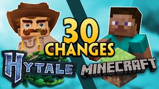 30 HUGE Differences between Hytale and Minecraft | Hytale Development Circle
