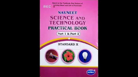 Science and Technology || Part 02 || Experiment 03 || 10th Standard || Answers