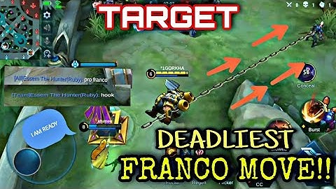 MEET THE DEADLIEST GLOBAL FRANCO IN MOBILE LEAGEND | MVP WOLF TG GAME | MLBB