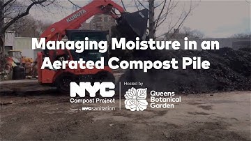 Managing Moisture in an Aerated Compost Pile