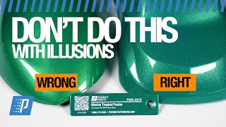 Top 2 Mistakes when Spraying our Illusion Series of Powders | Prismatic Powders®