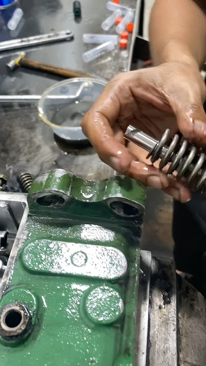 Kalibrasi proses pemasangan part 5 #injectionpump #kalibrasi #servisdiesel
