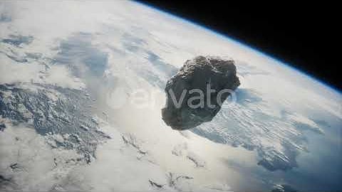 Dangerous Asteroid Approaching Planet Earth | Motion Graphics - Envato elements
