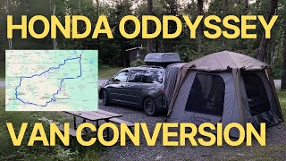 Honda Odyssey Minivan Camper Conversion (Van Camping Setup)