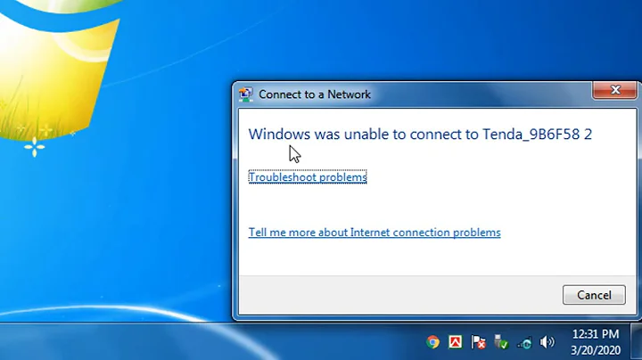 windows was unable to connect to wifi windows 7