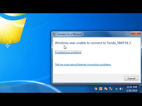 windows was unable to connect to wifi windows 7