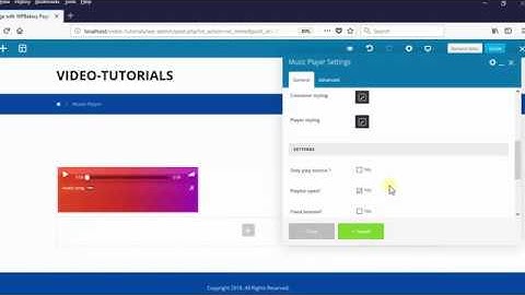 Music Player element - XTRA WordPress Theme