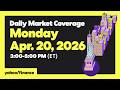 Live: Stocks fall as US-Iran tensions flare up again, shuttering Hormuz | Apr. 20, 2026