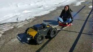 Husky UGV Sled Test 1