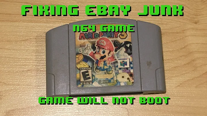 Fixing eBay Junk - N64 Game - Game won't boot up - Trace Repair