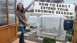How to turn your raised beds into mini greenhouses & extend your growing season
