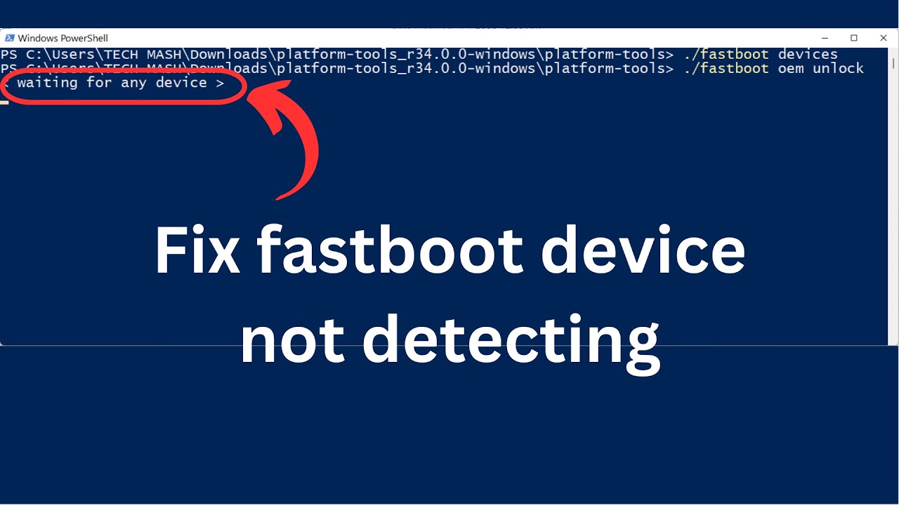 fastboot flashing lock waiting for any device- E START サーチ