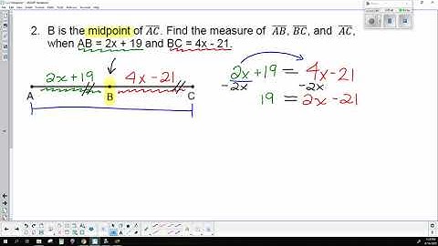 1.2.2 Midpoint to solve segment addition