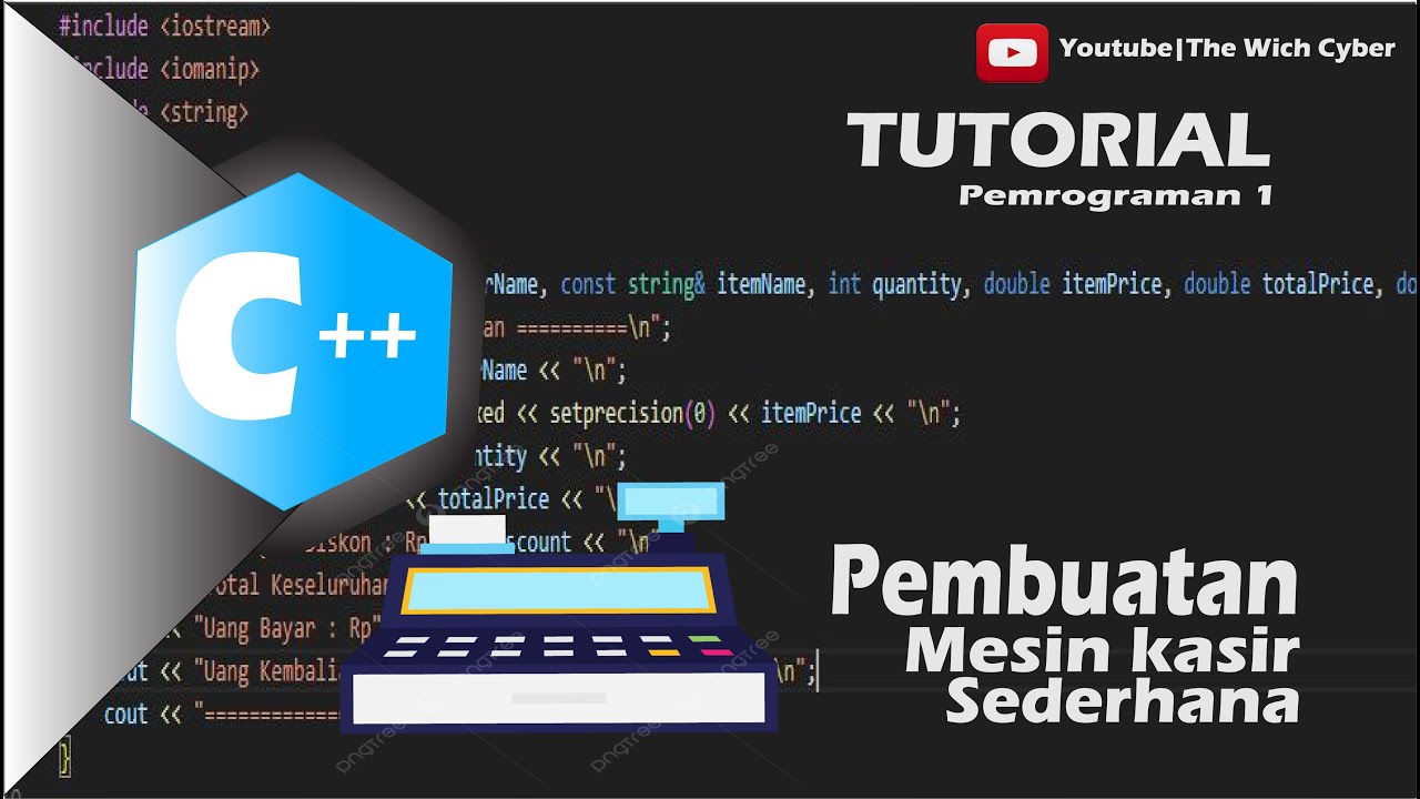 TUTORIAL! Pemrograman Code C++|Mesin Kasir Sederhana - YouTube