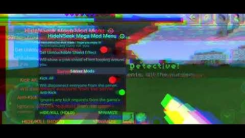 wow Hide N Seek mini developer menu