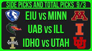 College Football Picks Today 9/3/26 CFB NCAAF Week 1 Betting Picks and Predictions (3/3)