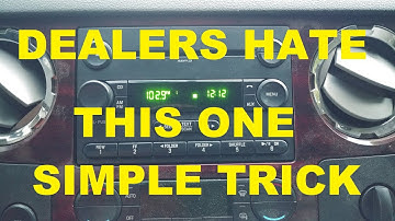 Fix Ford Radio 5 min Video