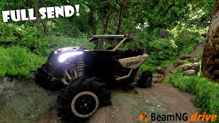 BEAMNG.DRIVE MP | CAN-AM X3 TURBO'S TAKE ON MUDDY ROCK TRAIL!