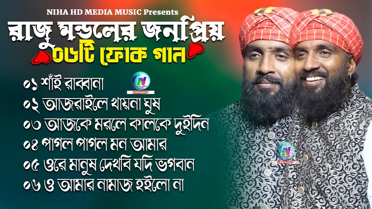 রাজু মন্ডলের জনপ্রিয় ০৬টি ফোক গান🔥Best Of Raju Mondol 06 Folk Song🔥Folk Song 2025🔥Raju Mondol Hits