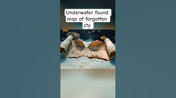 Onderwater gevonden kaart van vergeten stad #onderwater #oceaan