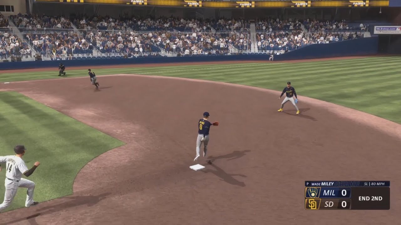 MLB the show 23 Gameplay PS5 - Brewers @ padres - YouTube