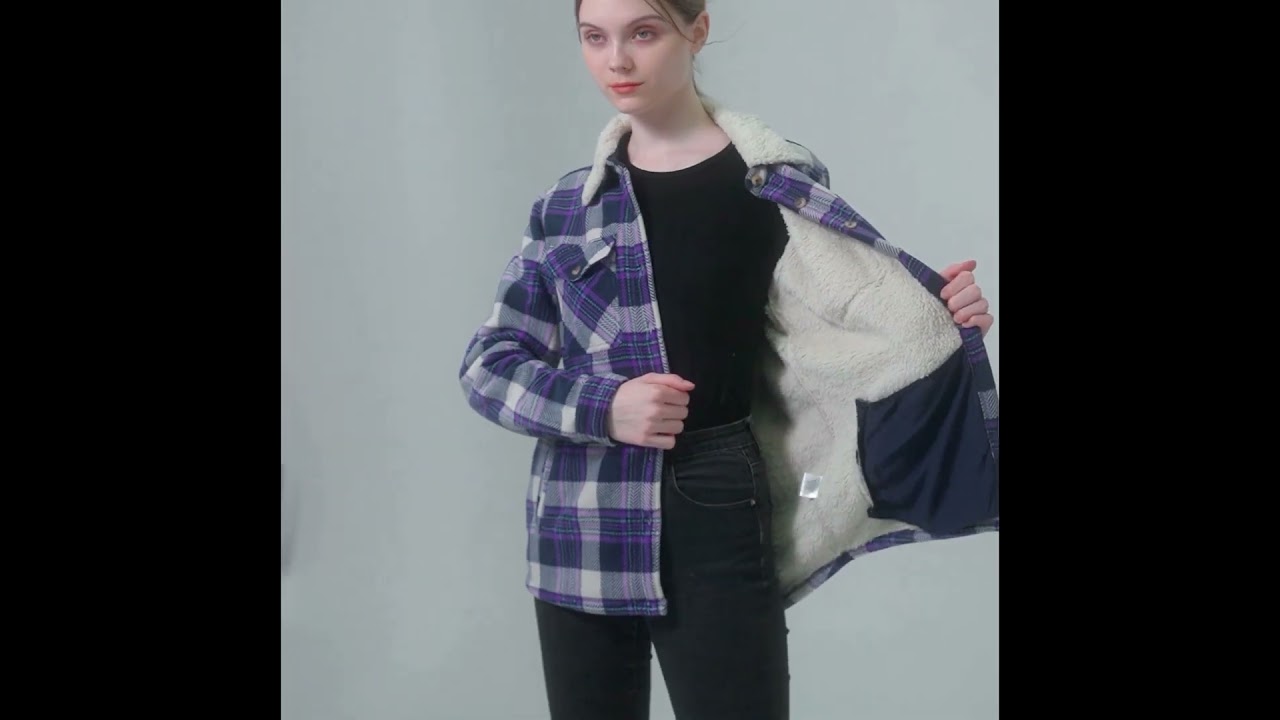Women's Plaid Flannel Jacket 
