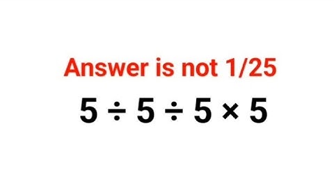 5÷5÷5×5 × 5 Het antwoord is niet 1/25. Kun je deze wiskundetoets over Oekraïne oplossen? #wiskund...