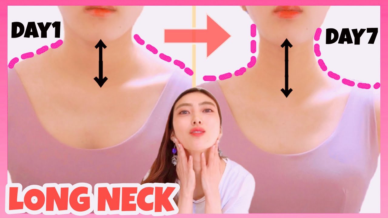 Get Beautiful, Long, Thin Neck with This Exercises \u0026 Stretches | Lose Neck Fat \u0026 Double Chin