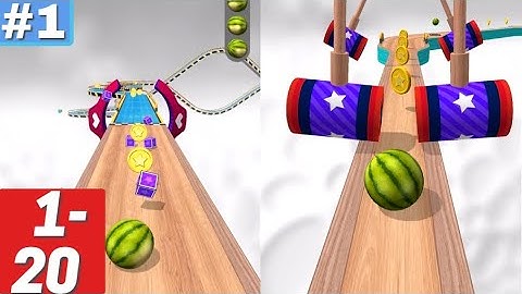 Going Ball‪s Gameplay Walkthrough Level 1-10-20 iOS Android Noob vs Hack Open Gifts Unlocked